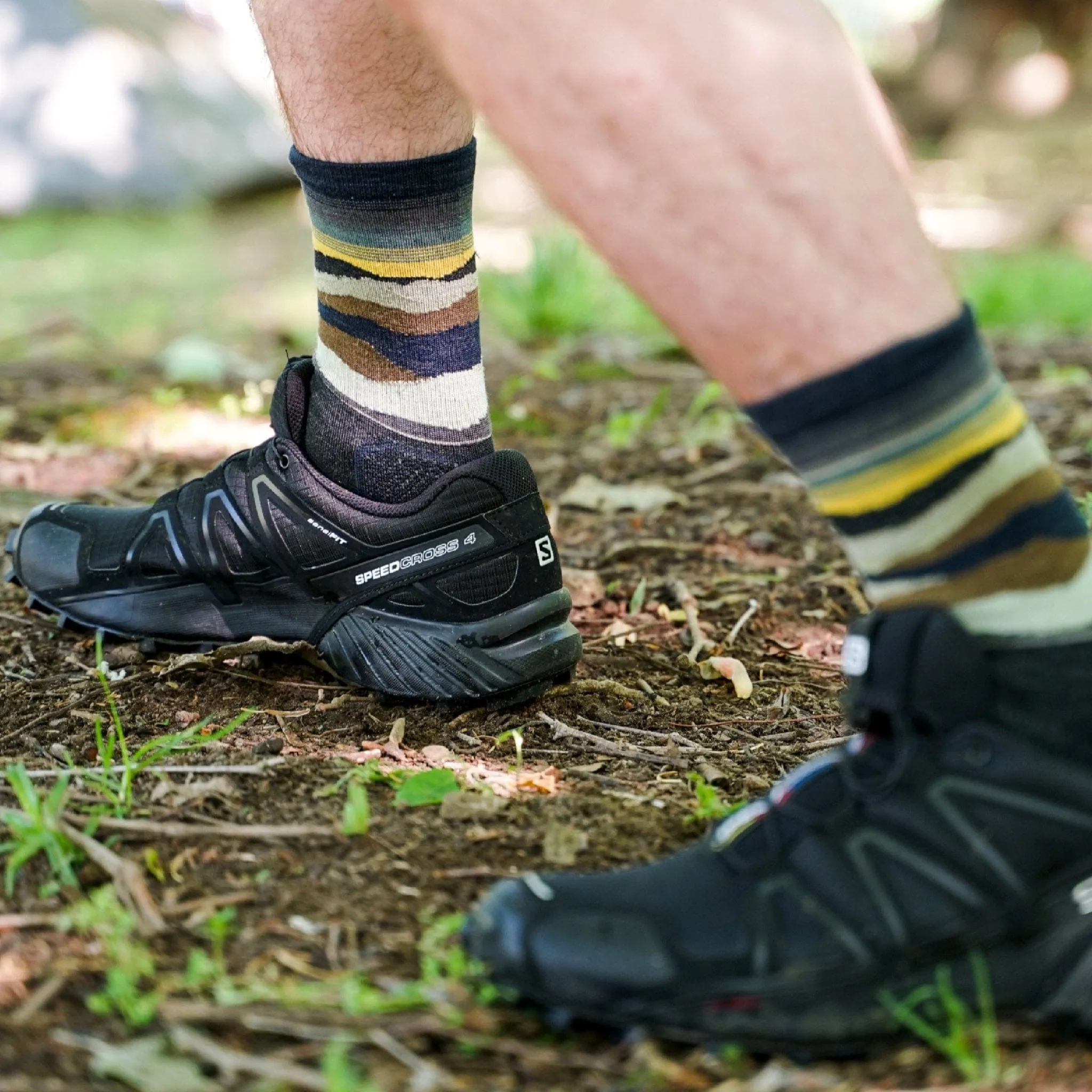 Farm to Feet Max Patch Trail Light Targeted Cushion 3/4 Crew Socks