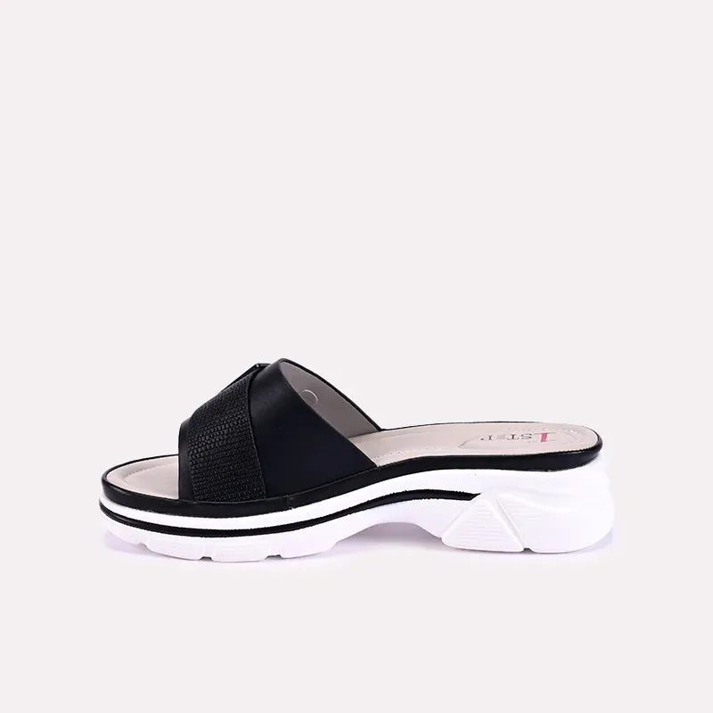 Faye Black Casual Slippers 0412615