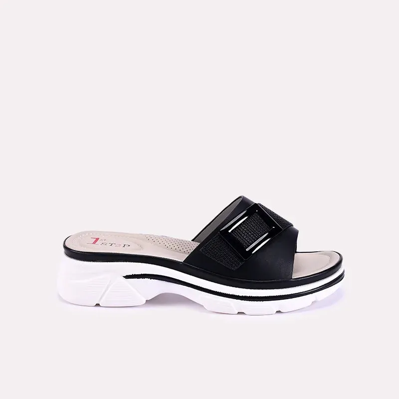 Faye Black Casual Slippers 0412615