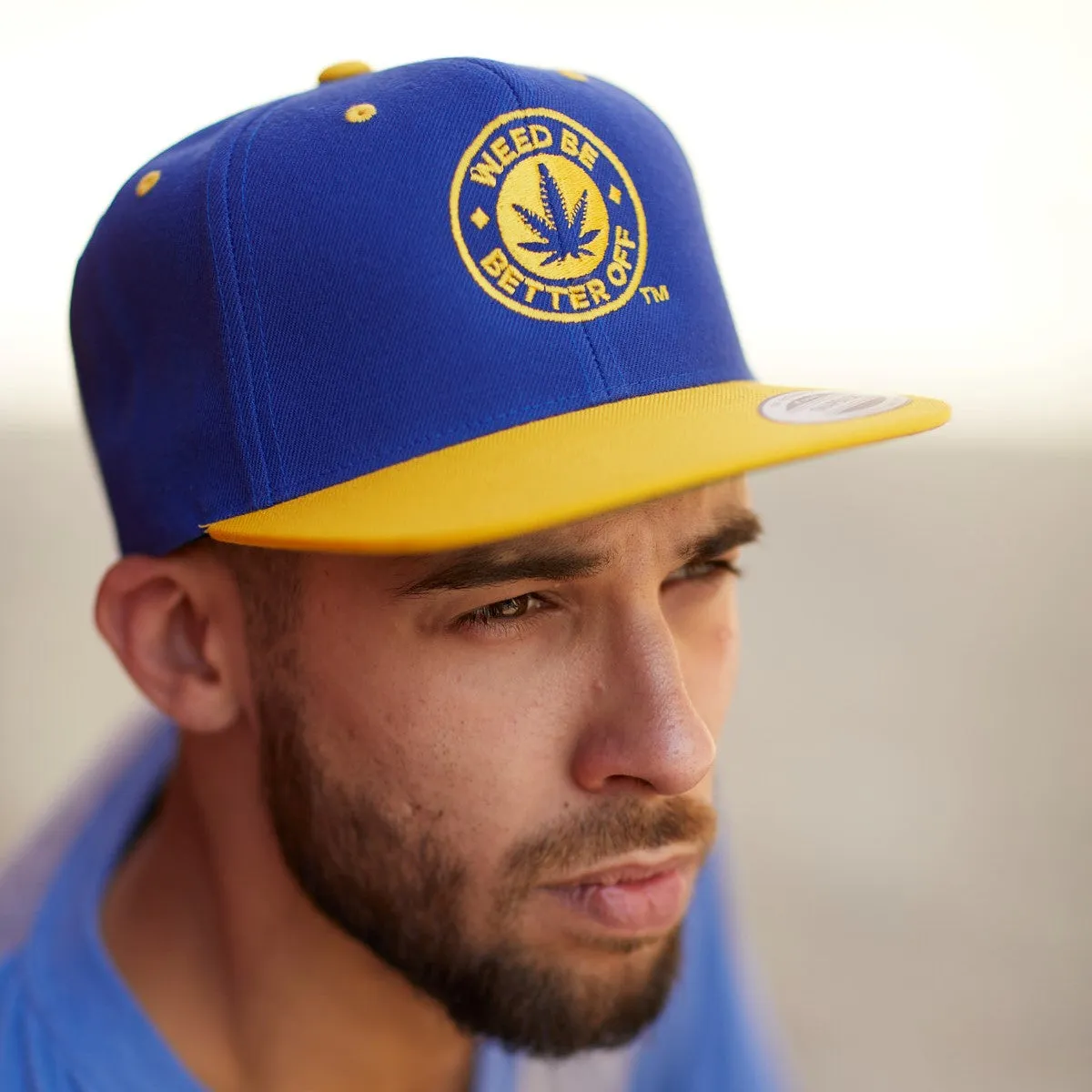 Flat Bill Snapback Cap