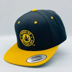 Flat Bill Snapback Cap