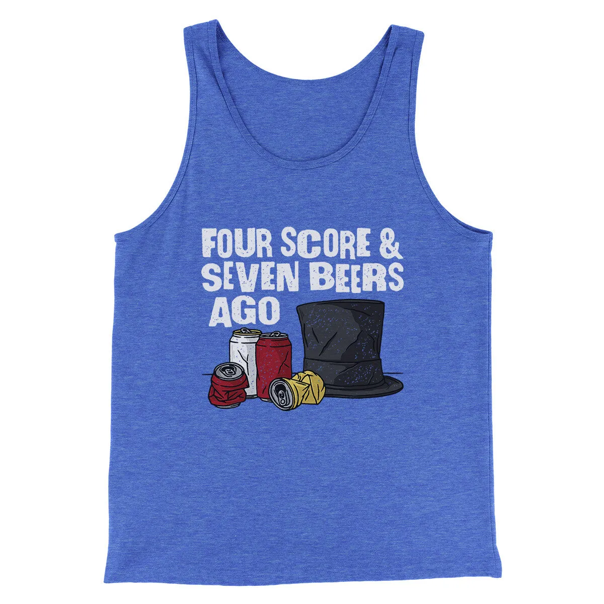 Four Score And Seven Beers Ago Men/Unisex Tank Top