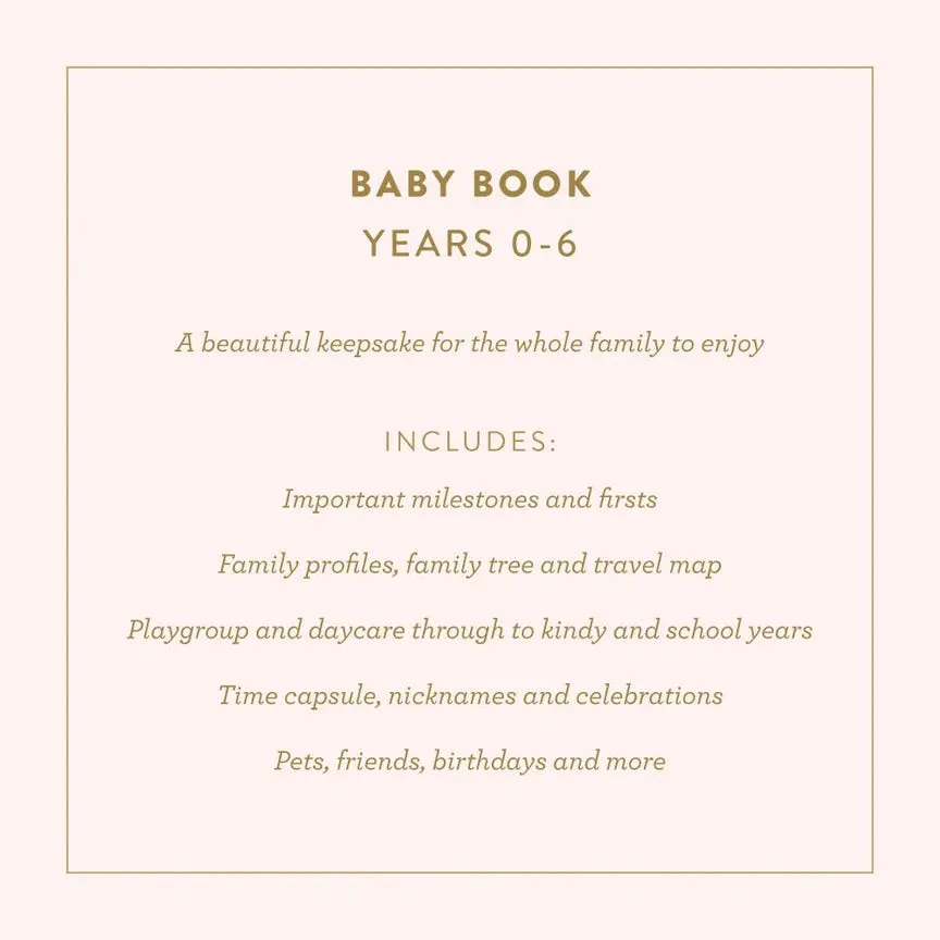 Fox & Fallow Baby Record Book - Biscuit