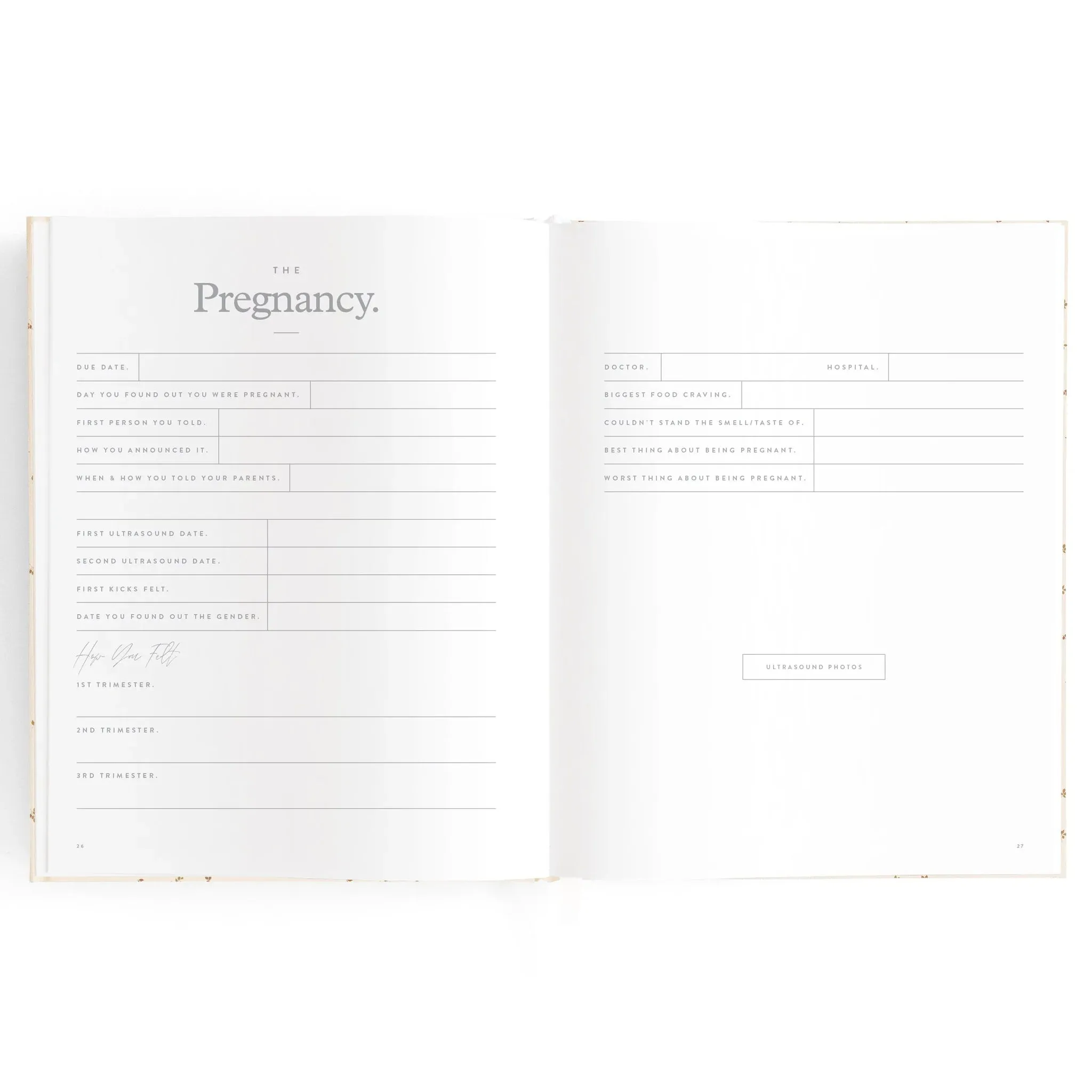 Fox & Fallow Baby Record Book - Broderie