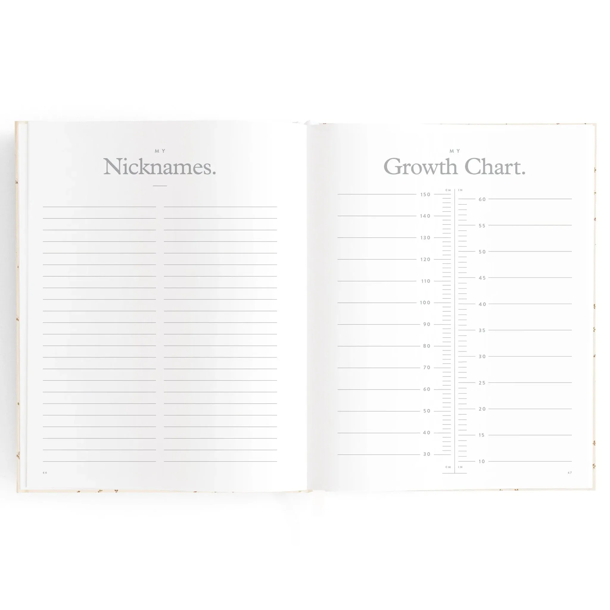Fox & Fallow Baby Record Book - Broderie