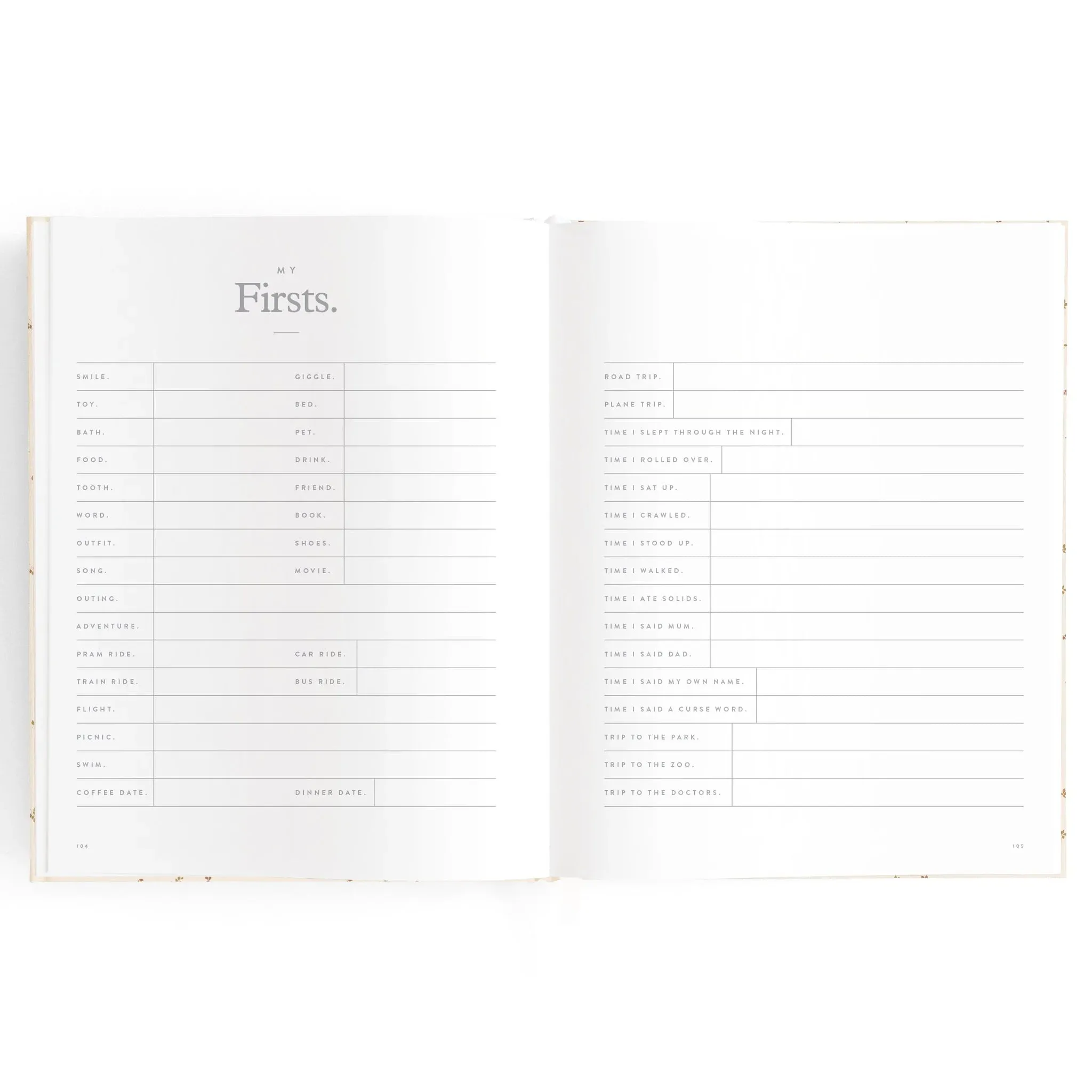 Fox & Fallow Baby Record Book - Broderie