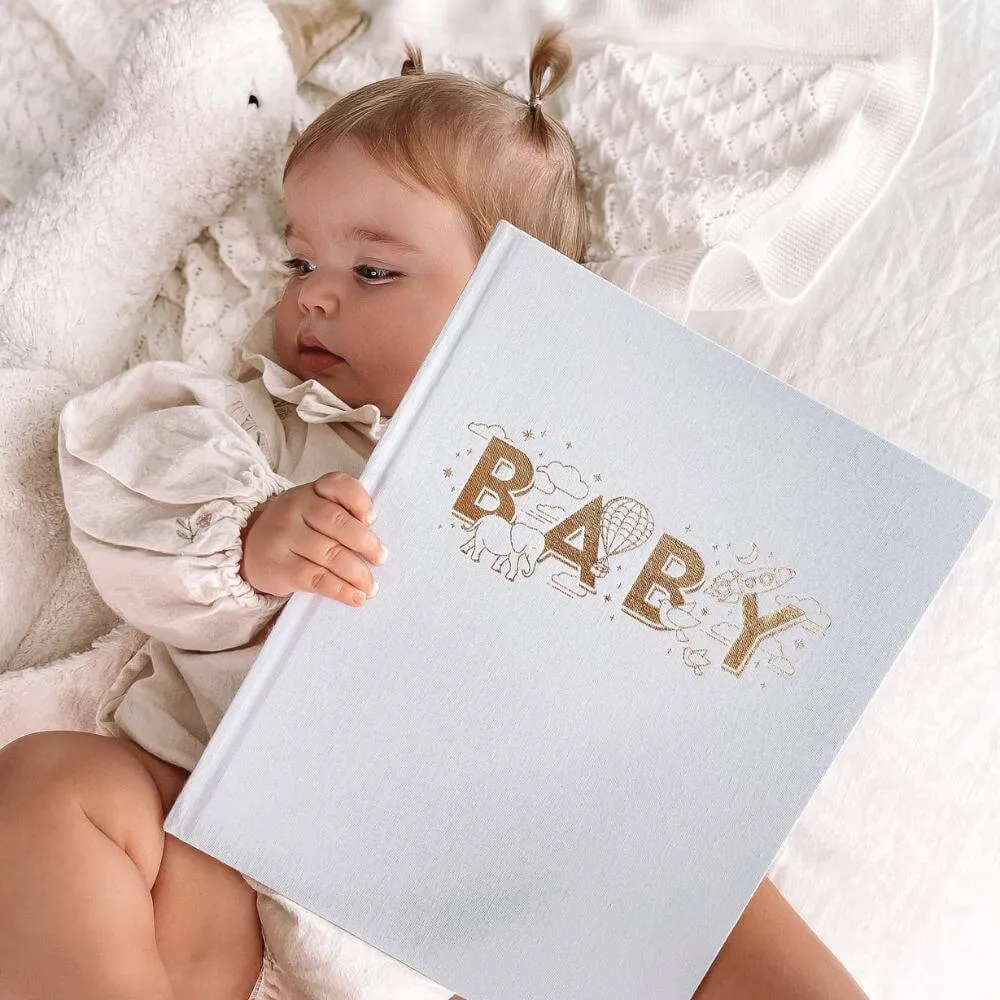 Fox & Fallow Powder Blue Baby Book