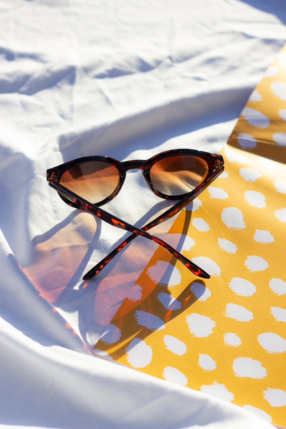 Front Lens Rounded Classic Pin Sunglasses