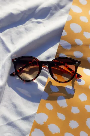 Front Lens Rounded Classic Pin Sunglasses