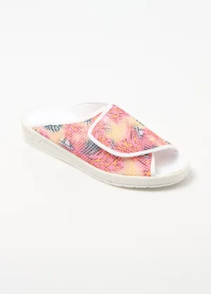 Full width comfort opening mule slippers