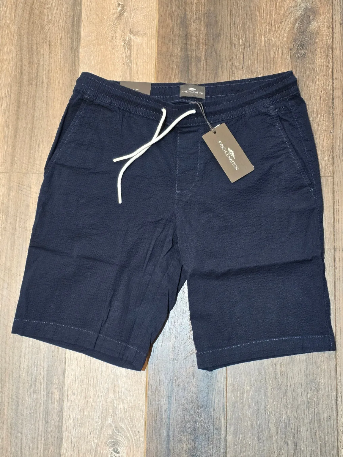 FYNCH-HATTON Summer Seersucker tailored shorts