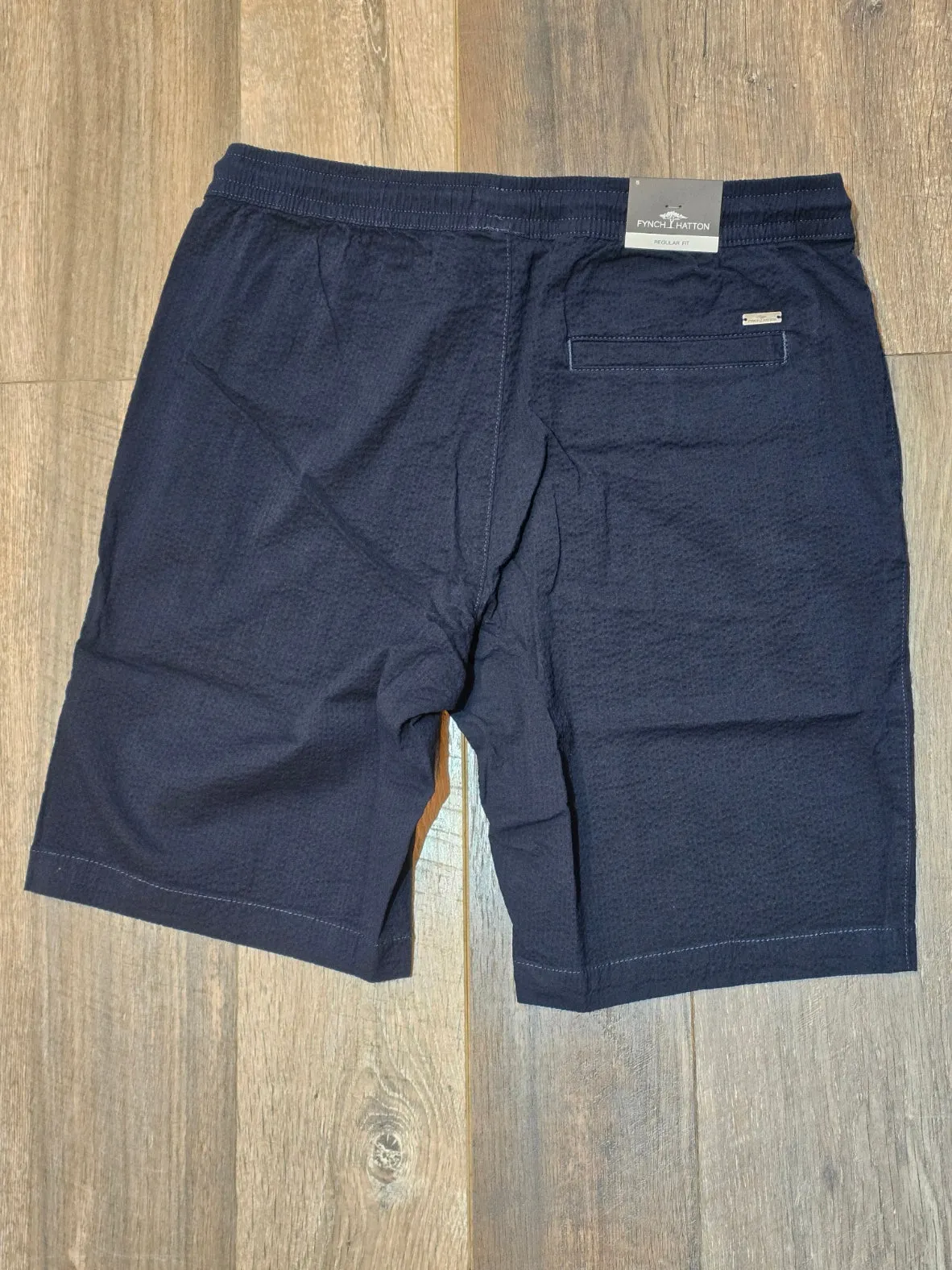 FYNCH-HATTON Summer Seersucker tailored shorts