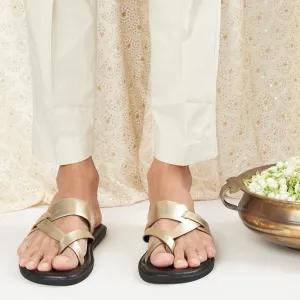 Genoa Gold Slippers For Men