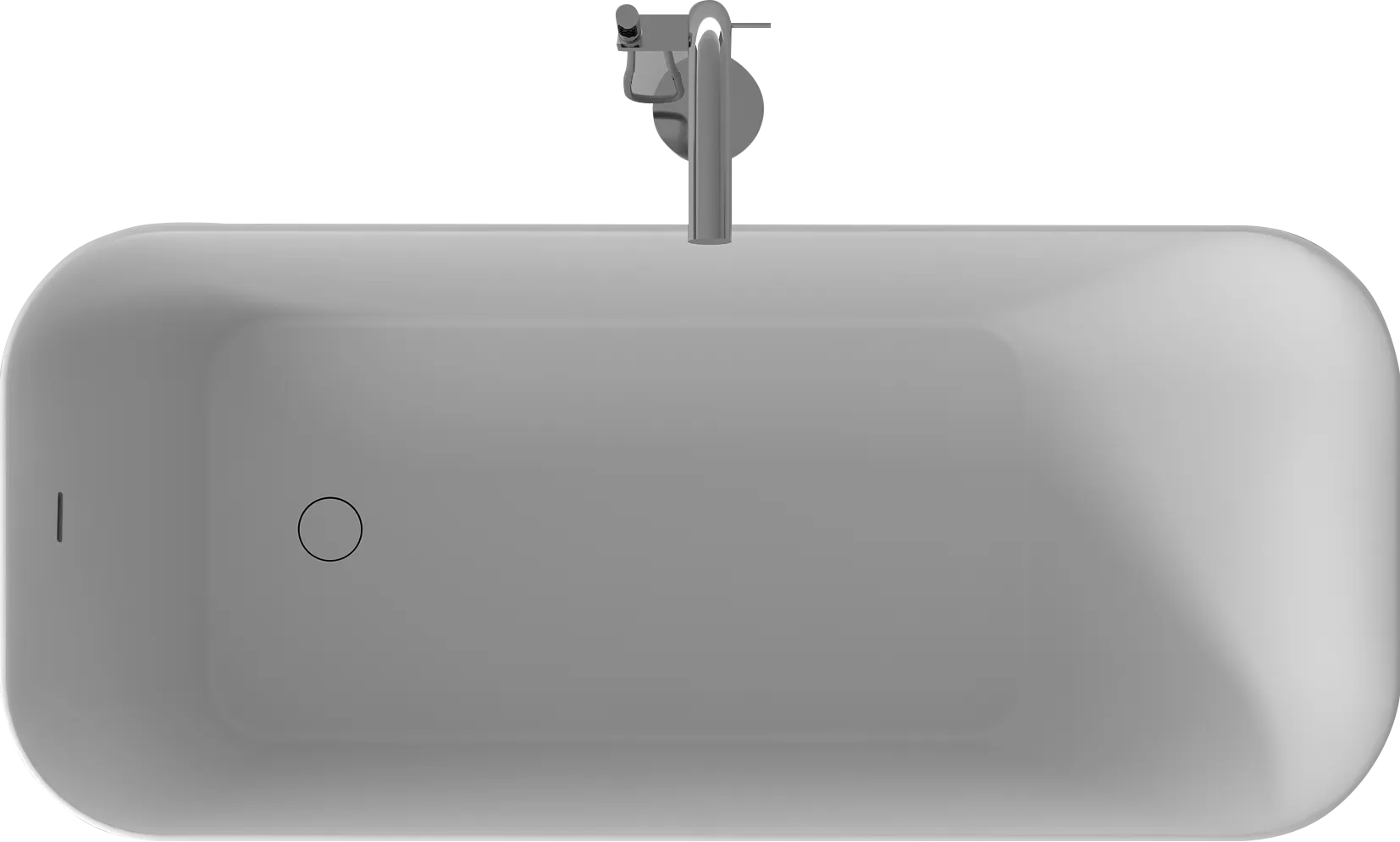 Gia Rectangle Round Corner Bath - 1700mm - G65158