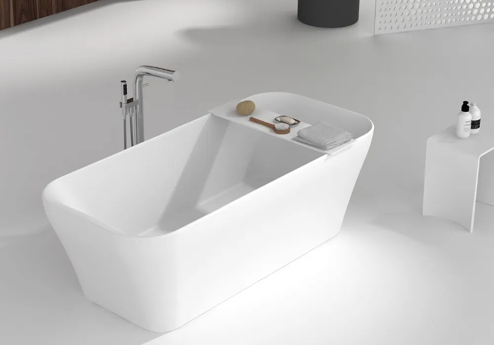 Gia Rectangle Round Corner Bath - 1700mm - G65158