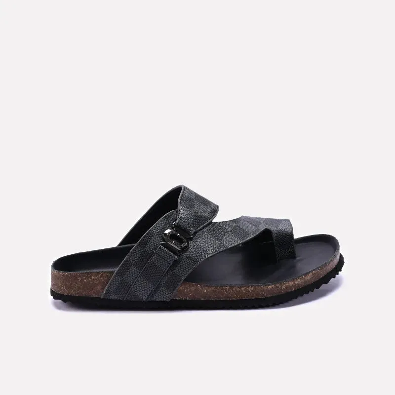 Gray Casual Slippers Men 0151115