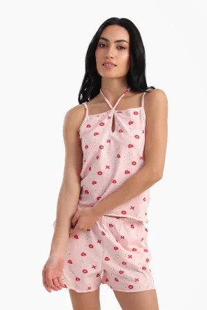 Halter Neck Pyjama Set