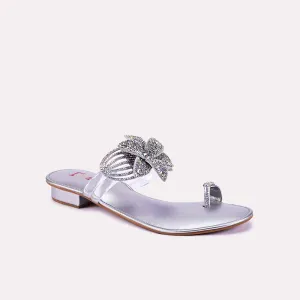 Hannah Silver Fancy Slippers 0411858