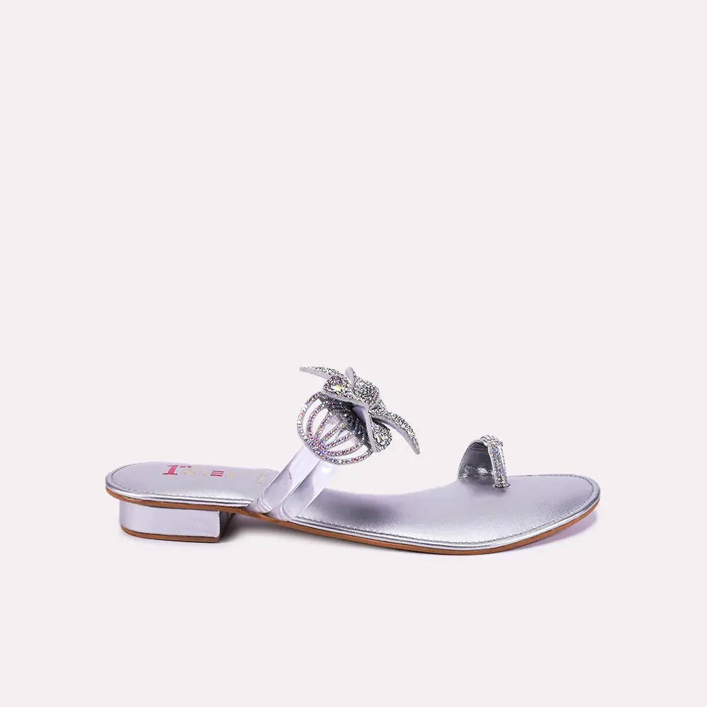 Hannah Silver Fancy Slippers 0411858