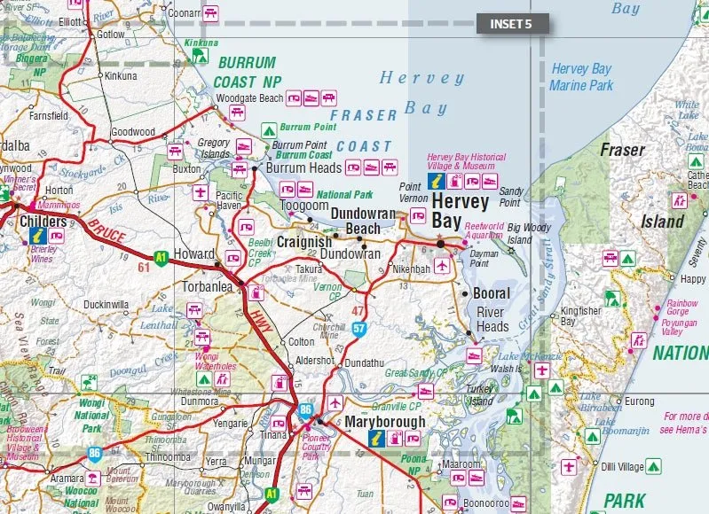 Hema Central Queensland Map