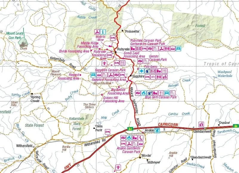 Hema Central Queensland Map