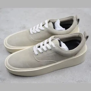 High Street Men Casual Shoes Luxury Designer Sneakers Trainers Genuine Leather Loafers Spring Lace Up Brand Flats Platform Shoes