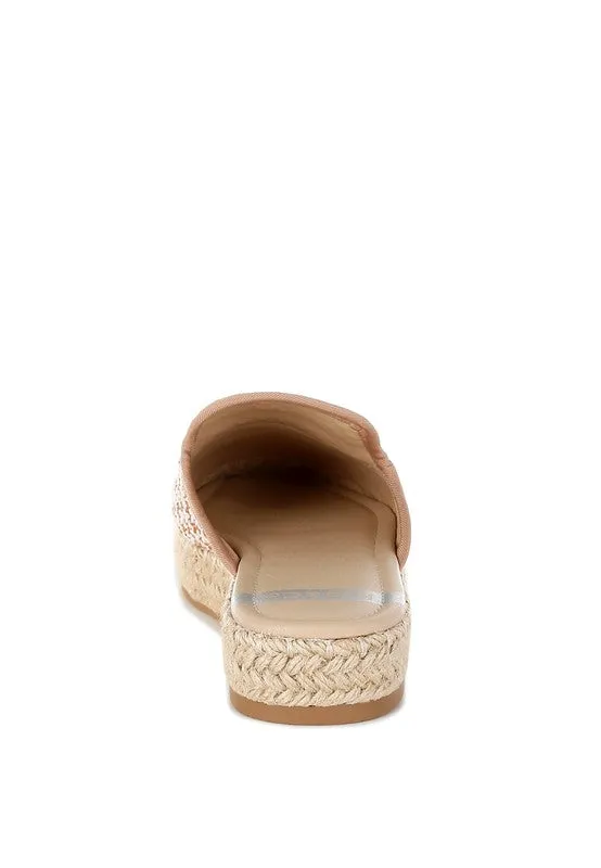 Himari Raffia Slip-On Mules