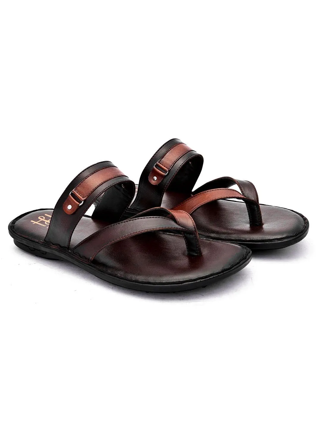 Hydes N Hues Men Coffee Brown Ethnic Comfort Sandals