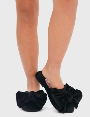 Jayne Slipper Flat Niña Negro