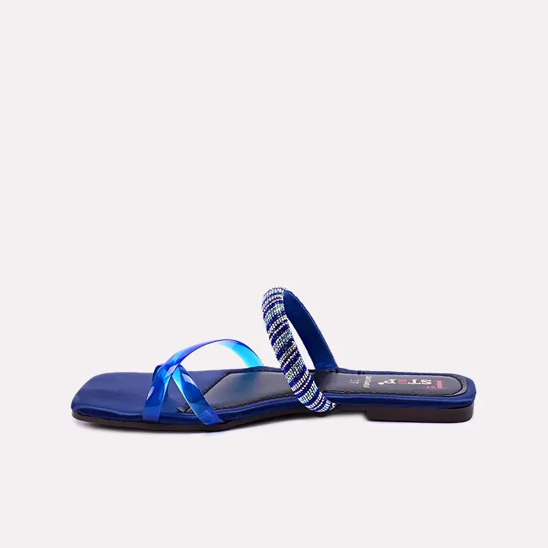 Karoline  Blue Fancy Slippers 0412497