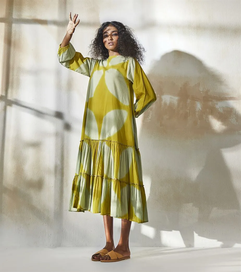 Khara Kapas  I  Sacramento Lime TIme Maxi Dress