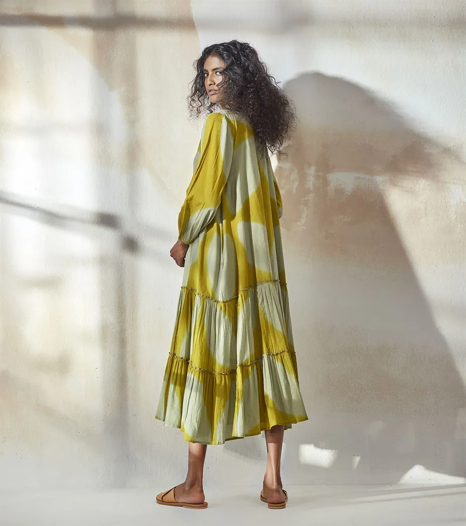Khara Kapas  I  Sacramento Lime TIme Maxi Dress