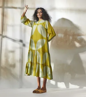 Khara Kapas  I  Sacramento Lime TIme Maxi Dress