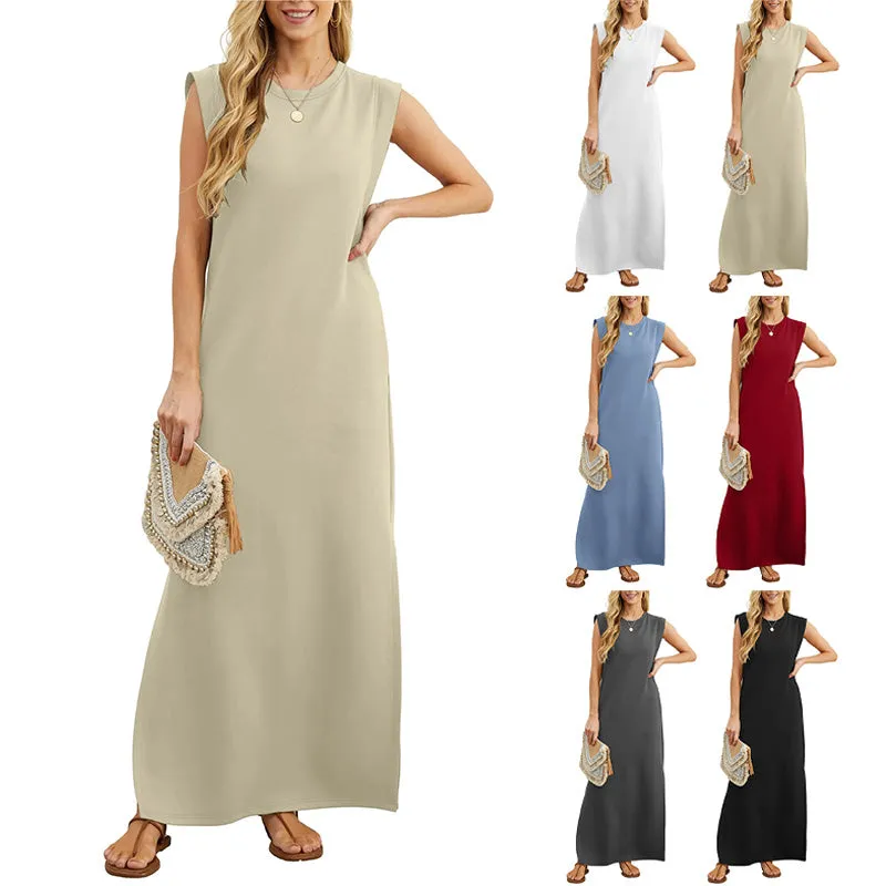 Kinsley | Sleeveless Casual Maxi Dress