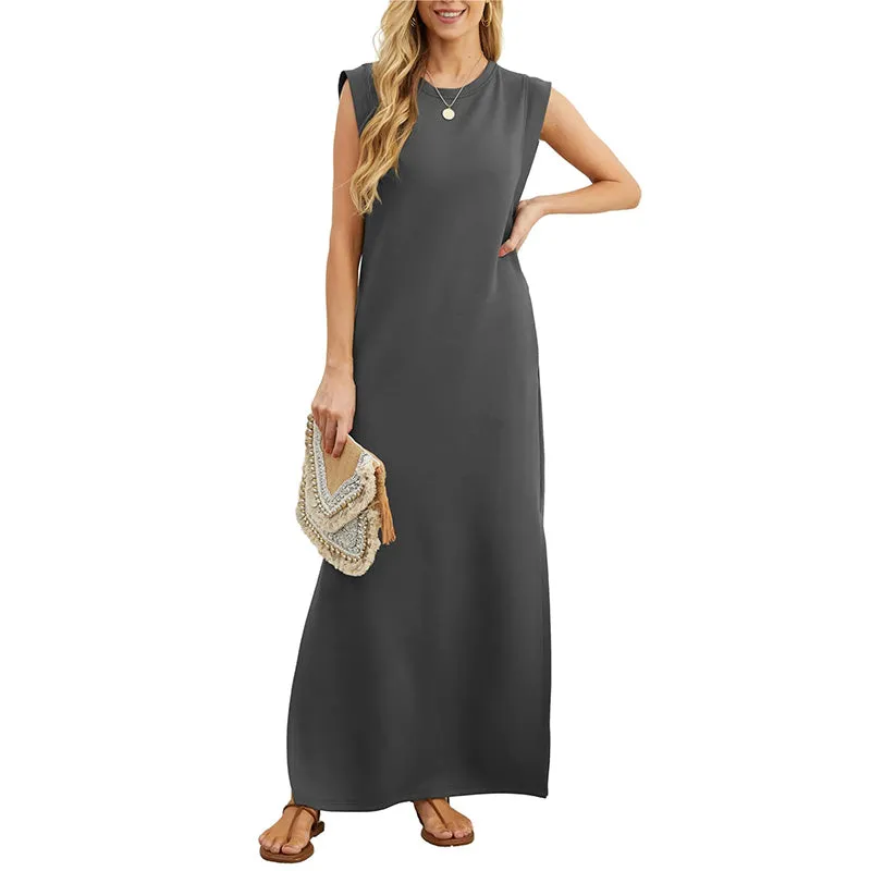 Kinsley | Sleeveless Casual Maxi Dress