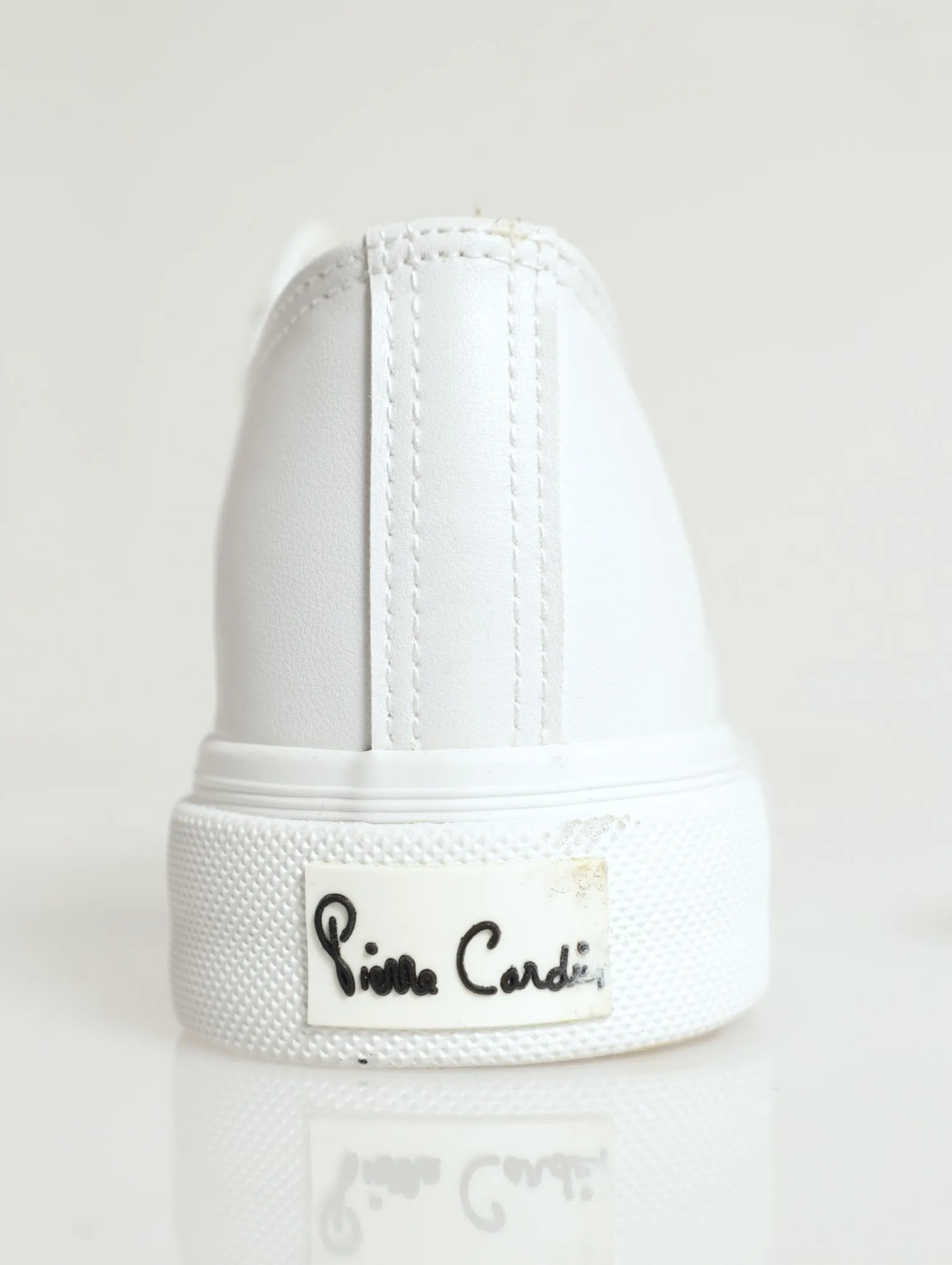 Ladies Basic Lace-Up Platform Sneaker - White