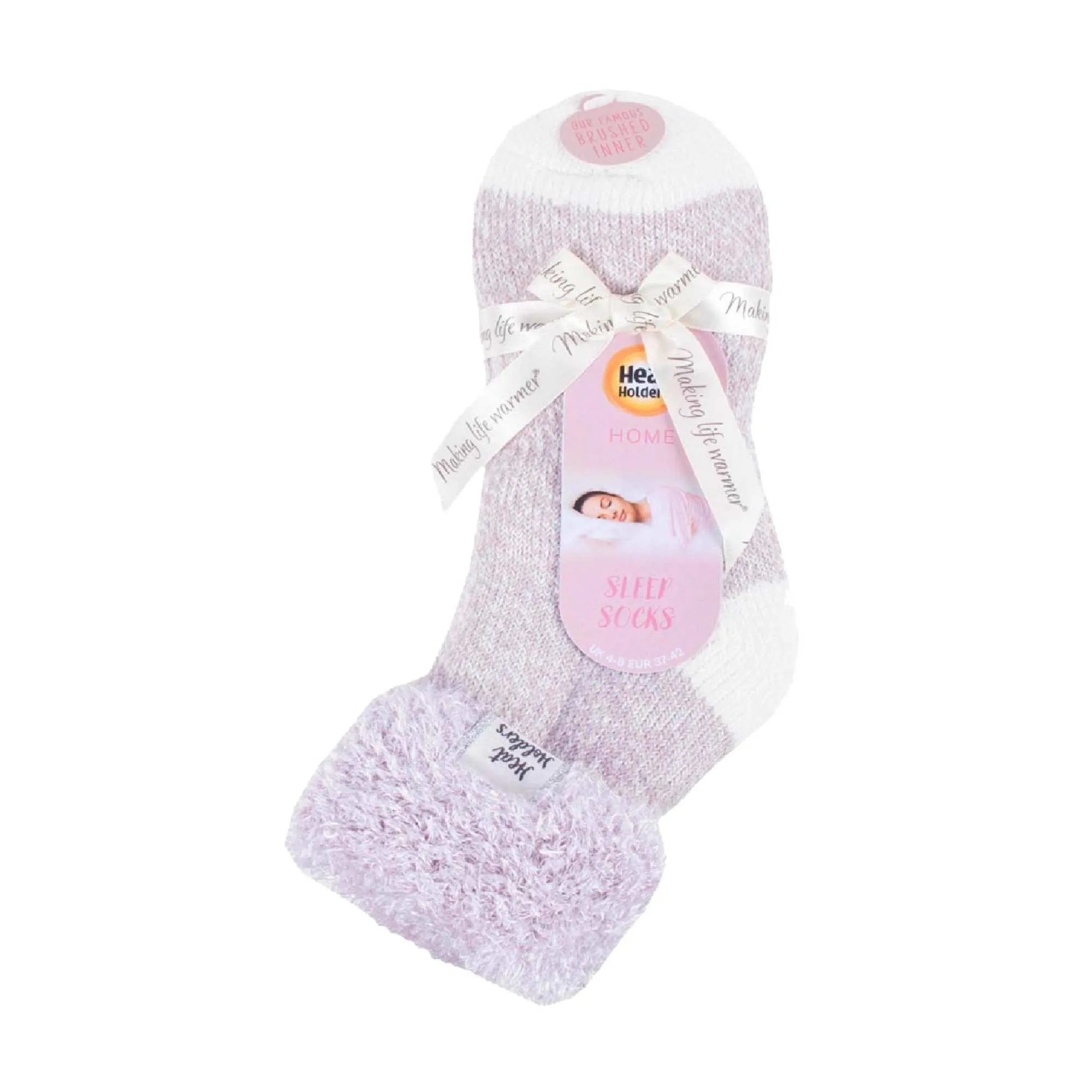 Ladies Fluffy Cuff Thermal Bed Socks for Lounging Around