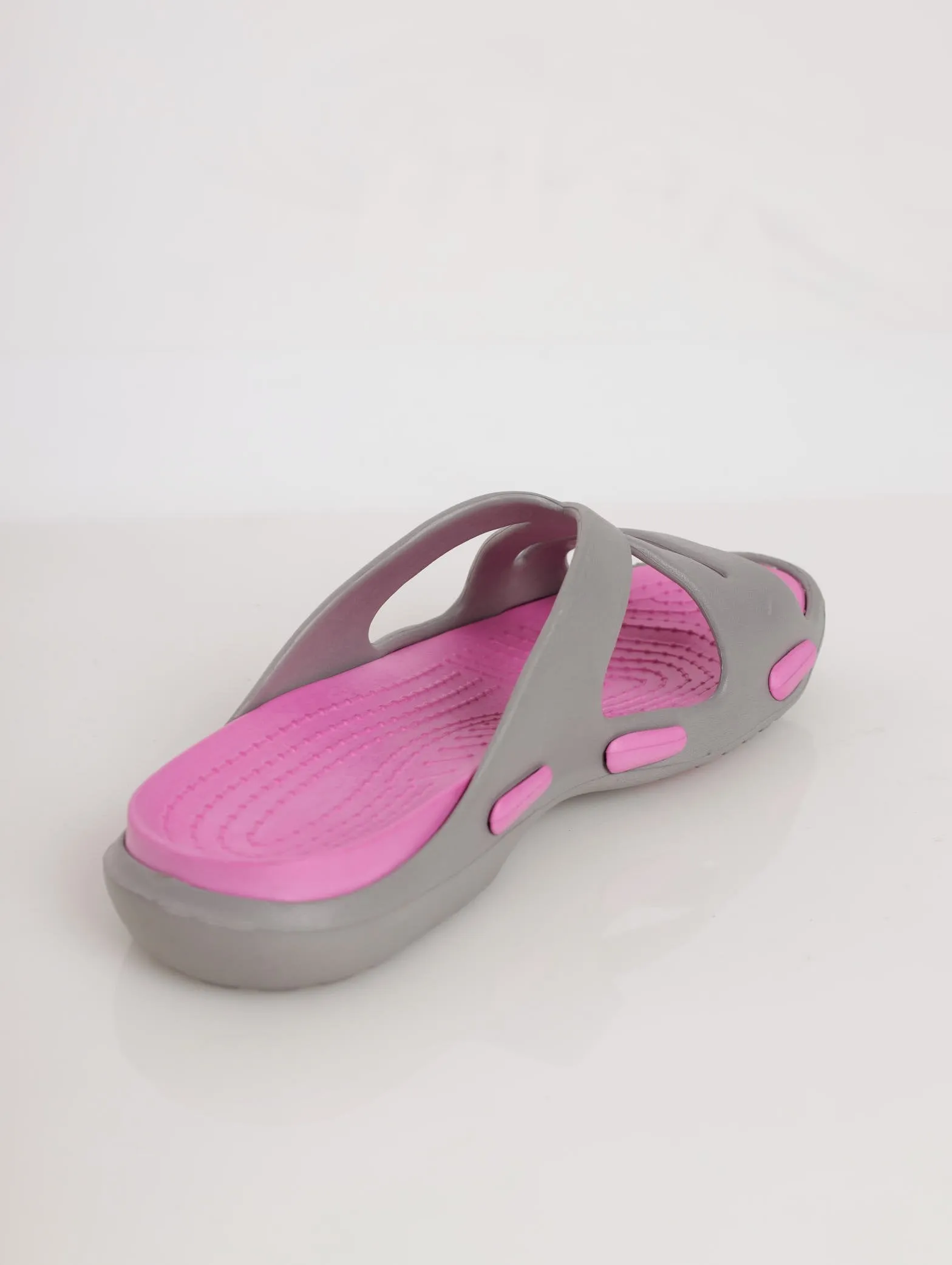 Ladies Push-In Mule Sports Sandal - Blush
