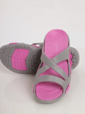 Ladies Push-In Mule Sports Sandal - Blush