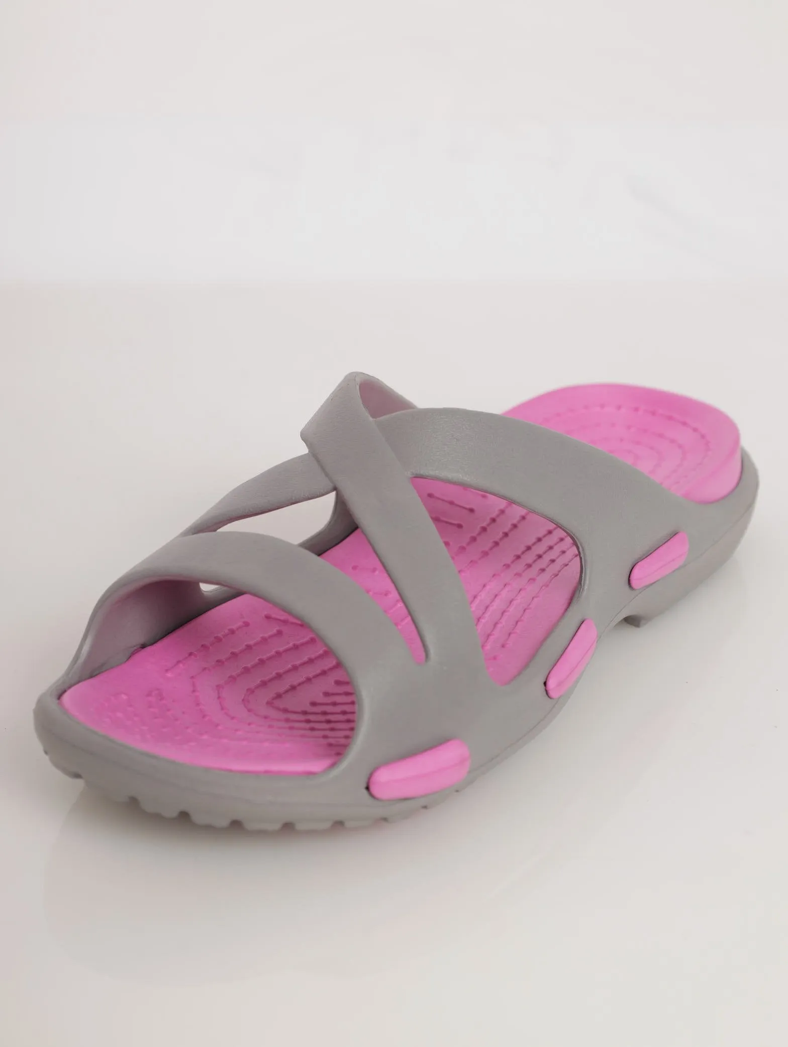 Ladies Push-In Mule Sports Sandal - Blush