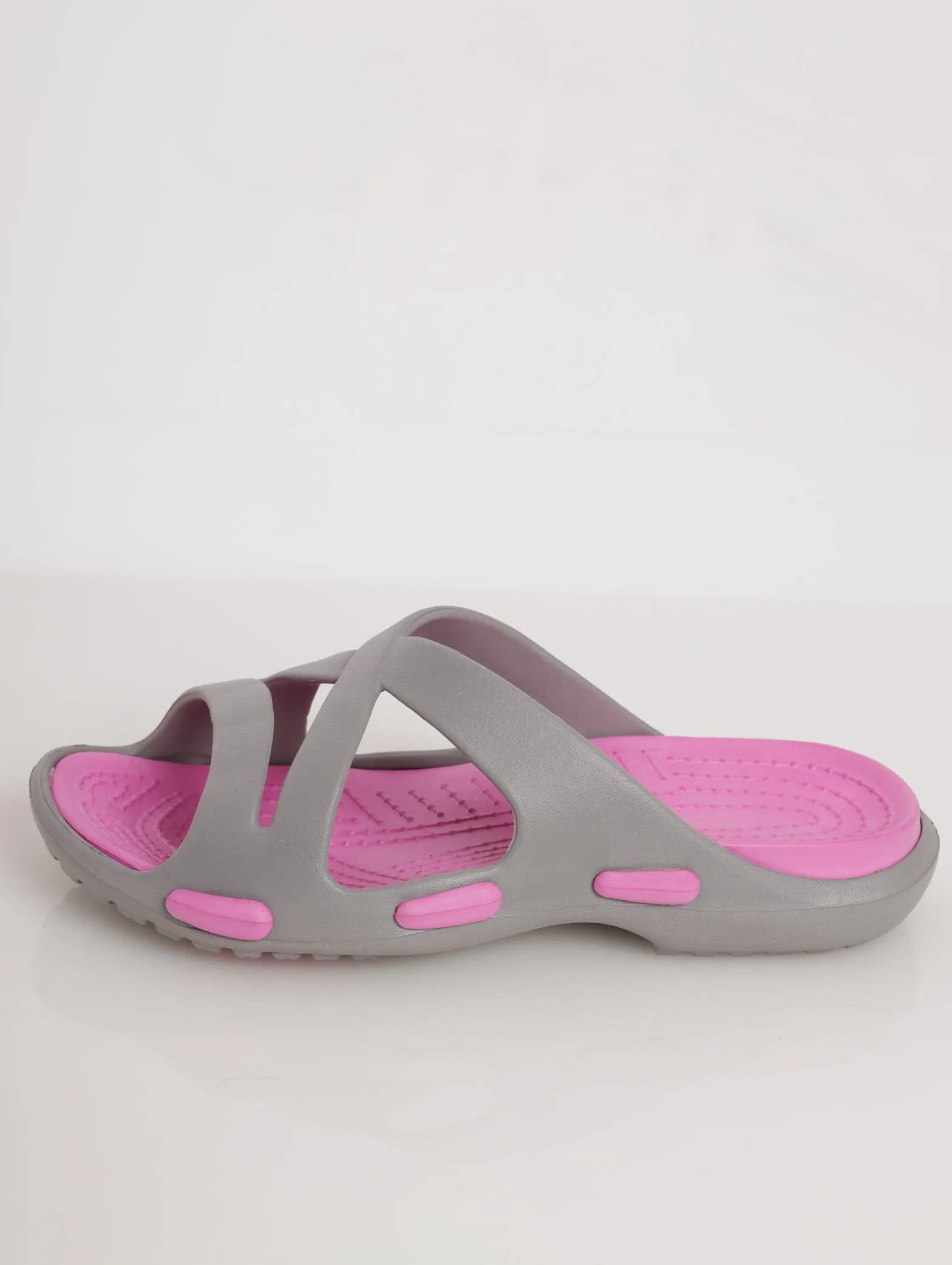 Ladies Push-In Mule Sports Sandal - Blush