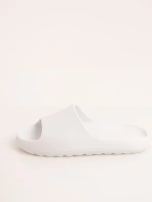 Ladies Summer Slide Sandal - White