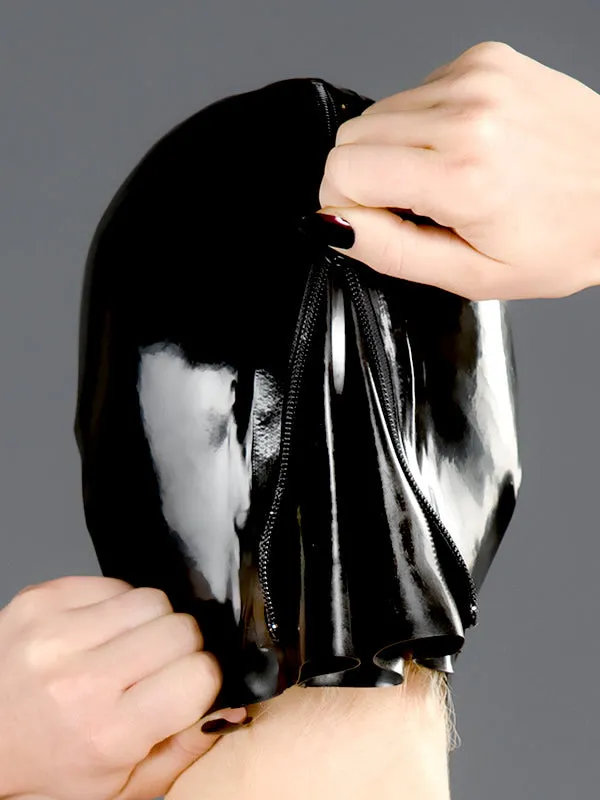 Latex Hood with Rounded Mouth and Nose
