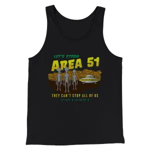 Let's Storm Area 51 Funny Men/Unisex Tank Top