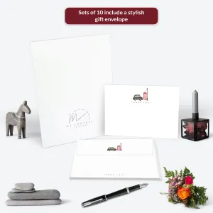 London Icon Thank You Flat Notecard Set