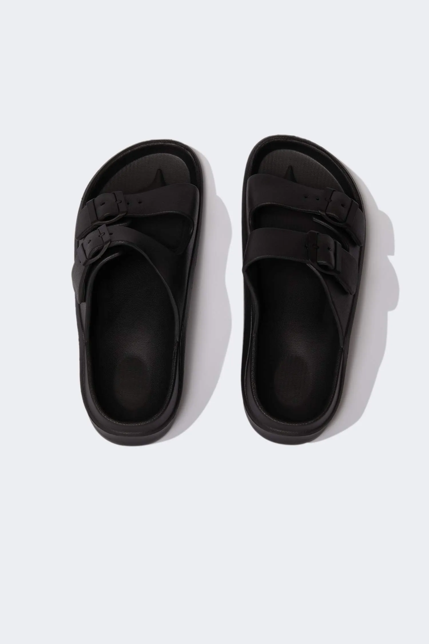 Man Flat Sole Double Banded Eva Slippers