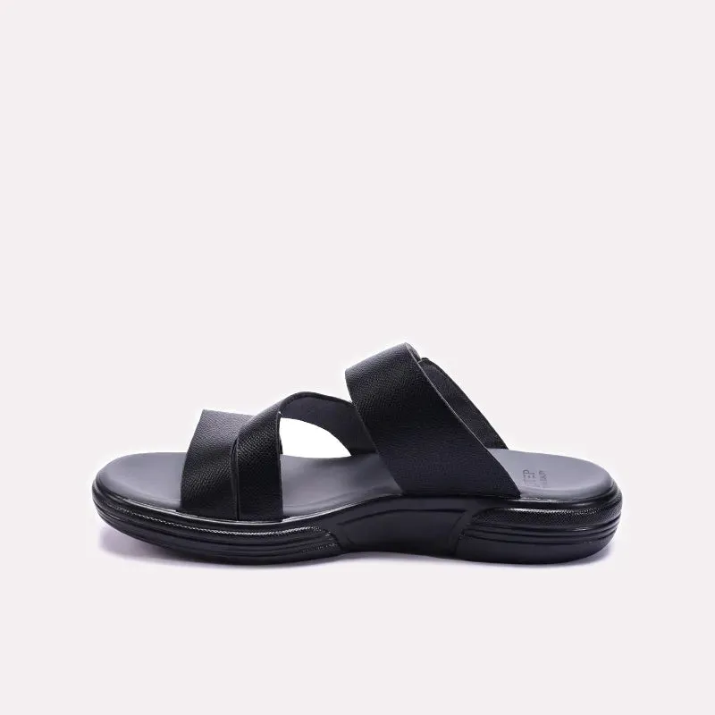 Mens Black Casual Slippers 0151117