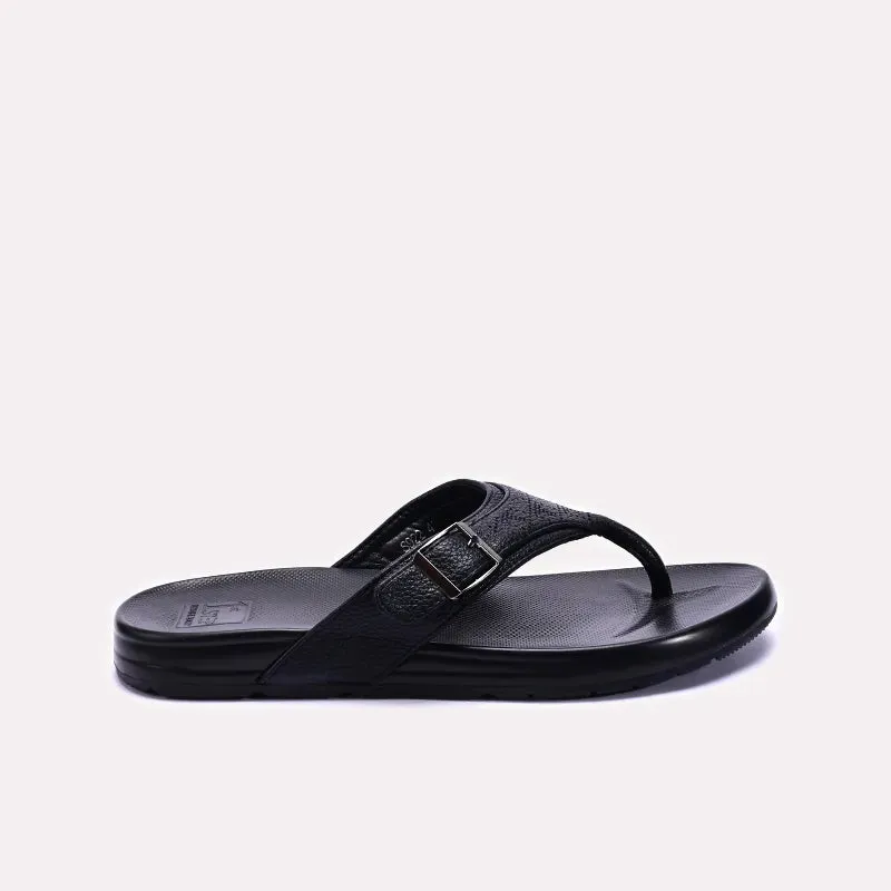 Mens Black Flip Flops 0151119