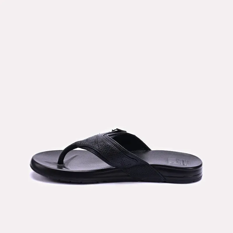 Mens Black Flip Flops 0151119