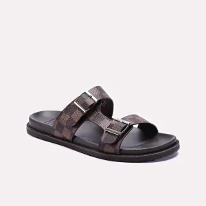 Mens Brown Casual Slippers 0151125